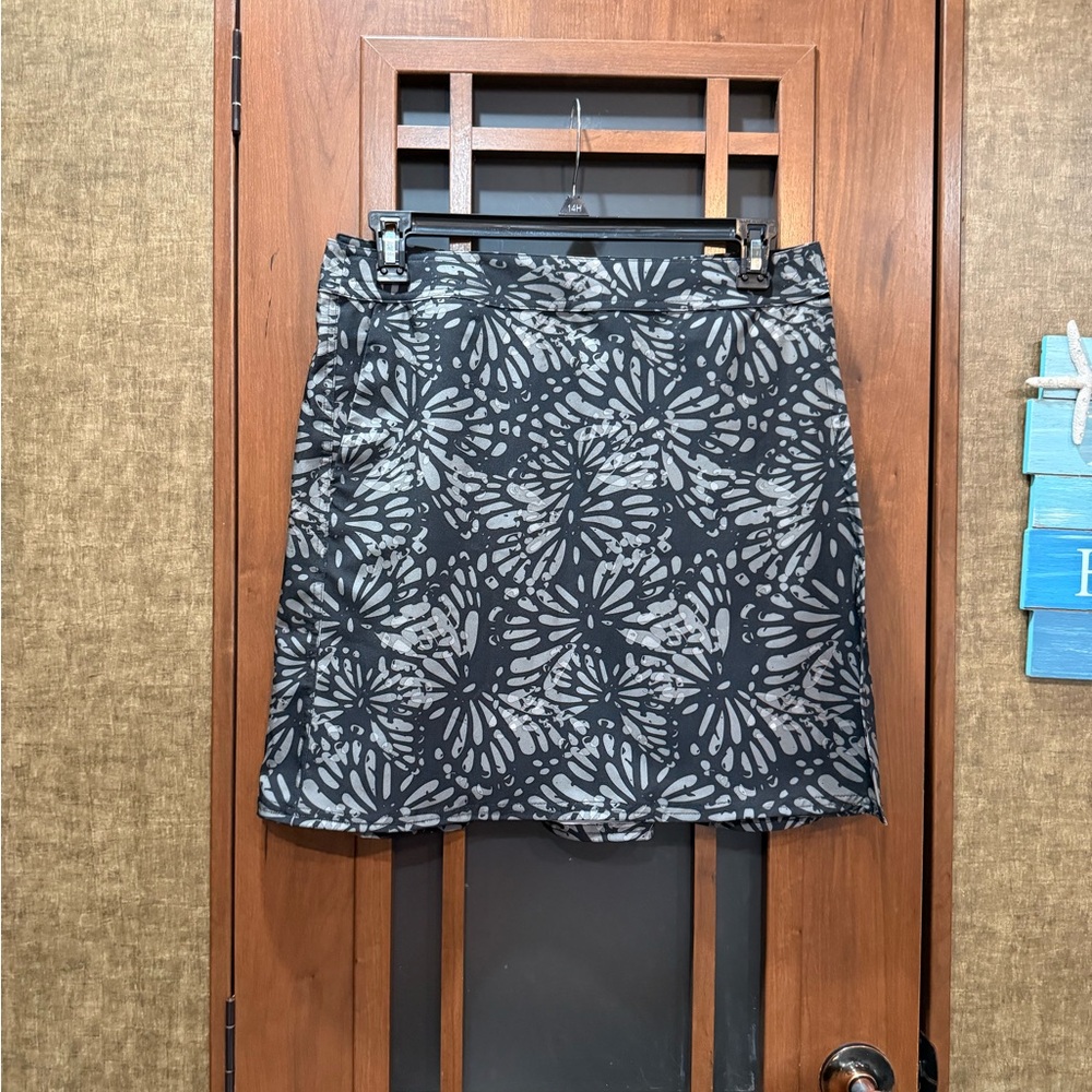 Ripskirt Hawaii Length 2 Large Shibori Charcoal NWOT